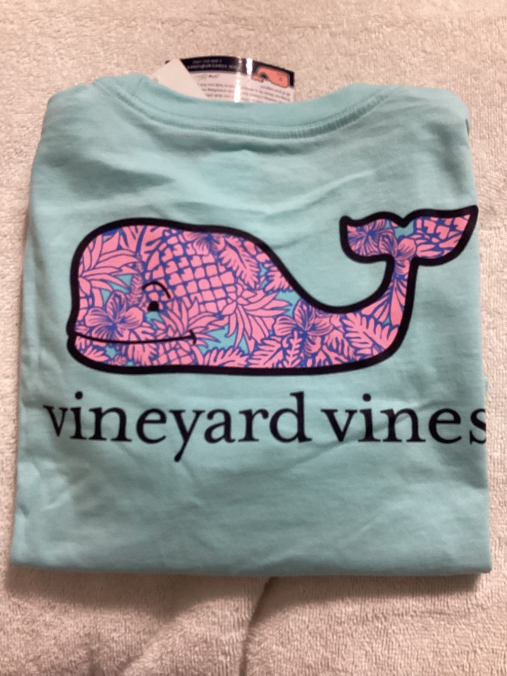 Vineyard Vines Newport Blue Turtle Palm Whale Short Sleeve
Boys 7